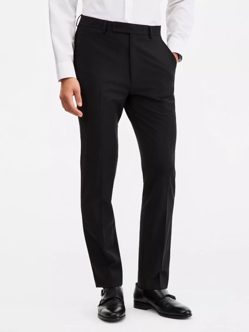Calvin Klein Men's Slim-Fit Solid Dress Pants 38X32 NWT Black